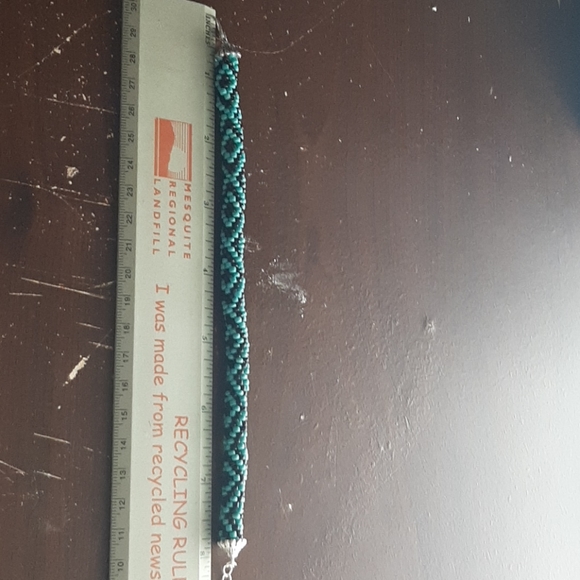 Handmade Crochet Beaded Bracelet - Picture 3 of 3